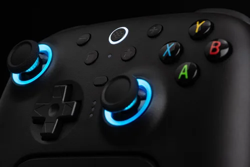 Vista 9 de 8Bitdo Ultimate 2 Wireless Gaming Controller with TMR Joysticks, Switchable Hall EffectTactile Triggers, 8Speed Wireless Tech, Charging Dock, RGB