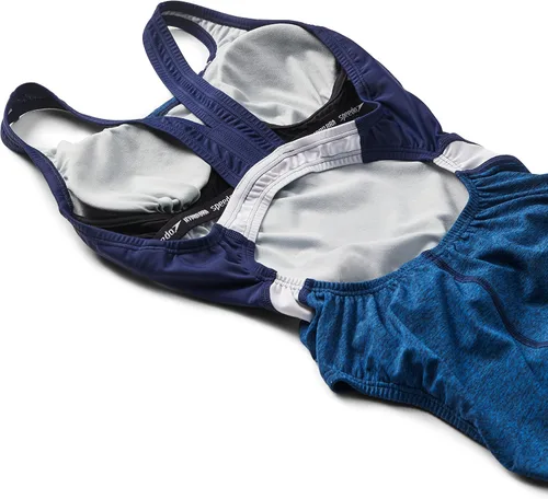 Vista 7 de Speedo Creora Highclo Quantum Splice - Traje de baño de una pieza para mujer de corte alto sólido.