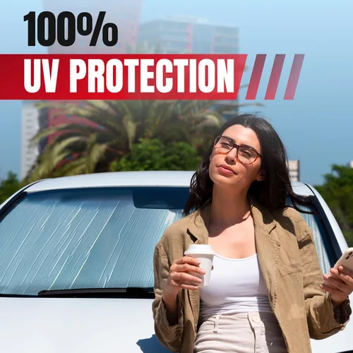 Vista 5 de Autotech Park Parasol compatible con parabrisas delantero Chrysler Pacifica Minivan 2017-2026, parasol de ajuste personalizado