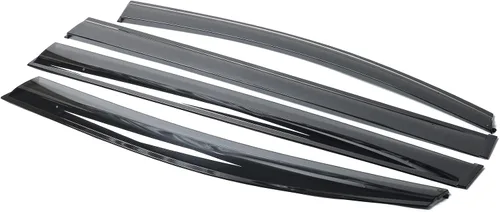 Vista 4 de IKON MOTORSPORTS Visor para ventana, compatible con Toyota Sienna 2011-2020, visor de ventana de policarbonato inyectado para proteger de la lluvia