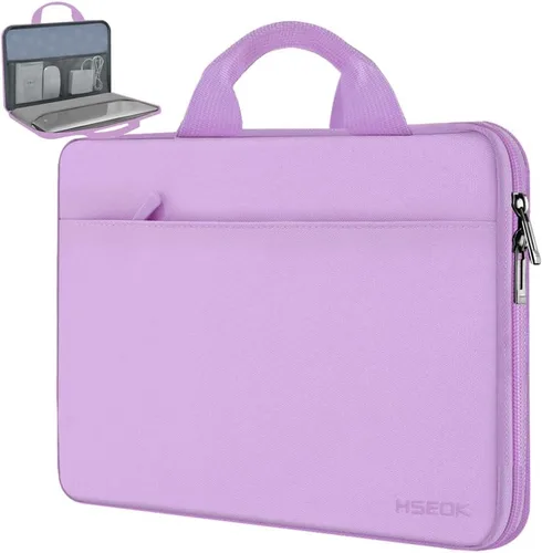 Vista 12 de Hseok - Funda para computadora portátil de 13 a 14 pulgadas, maletín compatible con MacBook Pro de 14 pulgadas M4/M3/M2/M1, todos los modelos de Mac