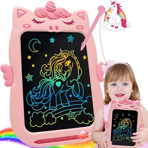Vista 8 de Juguetes para niños de 1 a 2 años, tableta de dibujo de 10 pulgadas, tableta de escritura para niños, juguete de aprendizaje para niños de 1, 2, 3