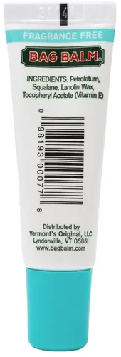 Vista 8 de Bálsamo labial sin fragancia Bag Balm original de Vermont con vitamina E Paquete de 4 tubos de 0.3oz