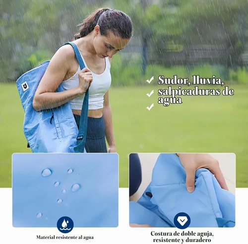 Vista 6 de Bolsa para esterilla de yoga Tumaz Correa de hombro ajustable y acolchada Se adapta a esterillas de hasta 26" Almacenamiento multibolsillo