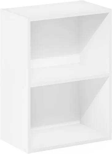 Vista 69 de Furinno LUDER - Estantería de libros, estantería moderna de 2 niveles, estantería abierta de 9 x 16 x 21, para sala de estar, dormitorio, oficina