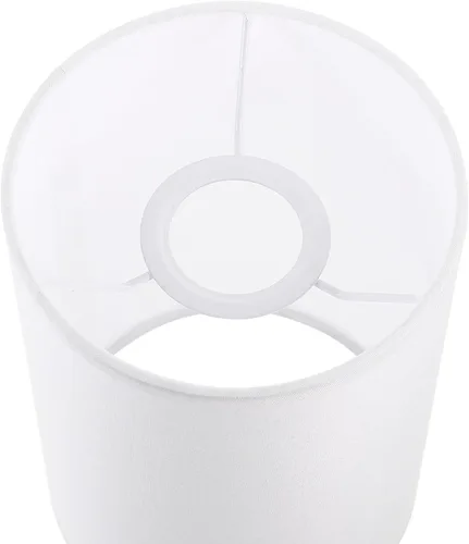 Vista 4 de SEWACC Pantalla de lámpara redonda de arpillera para bombillas E27, cubierta de lámpara decorativa para sala de estar, dormitorio, estudio