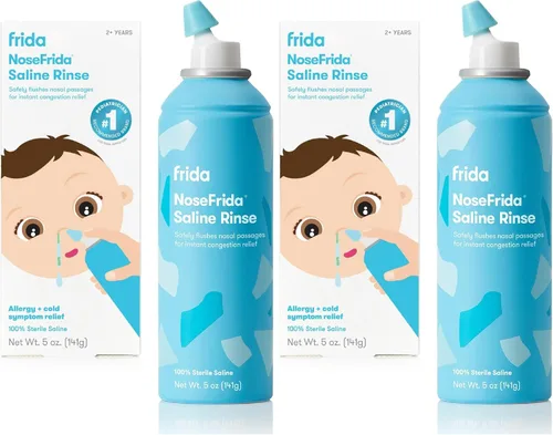 Vista 9 de Frida Baby NoseFrida - Spray de niebla salina para bebé, descongestionante nasal para alivio de alergias y alivio de la congestión para suavizar