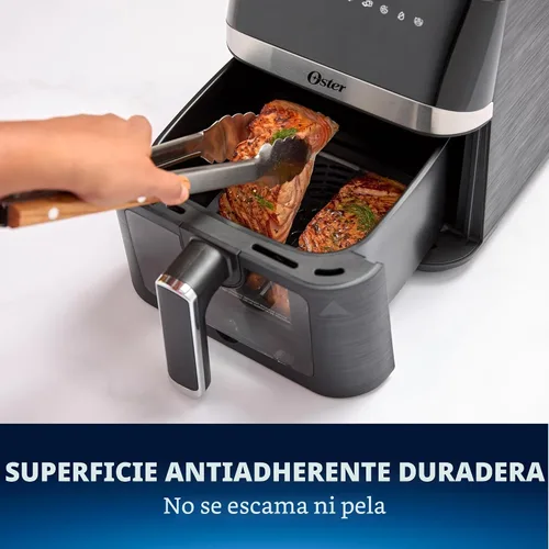 Vista 6 de Oster Freidora de aire compacta, freidora digital de 4 cuartos de galón con ventana, freidora de aire de encimera fácil de usar