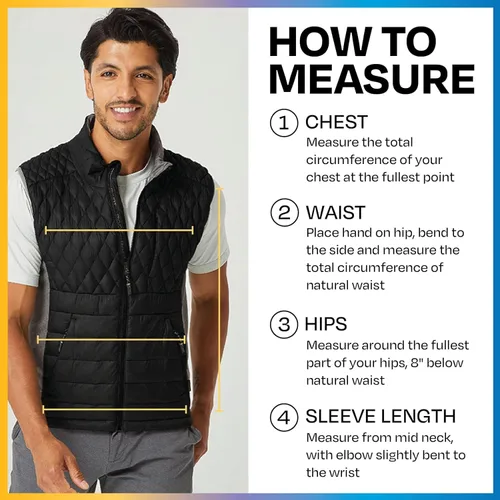 Vista 5 de PYVOT Chaleco Acolchado con Peso Dash para Hombre, Ropa Inspirada en Manta Pesada para Problemas Sensoriales