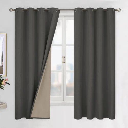 Vista 24 de BGment - Cortinas blackout blancas para dormitorio de 84 pulgadas de largo, juego de 2 paneles, cortinas para dormitorio con aislamiento térmico