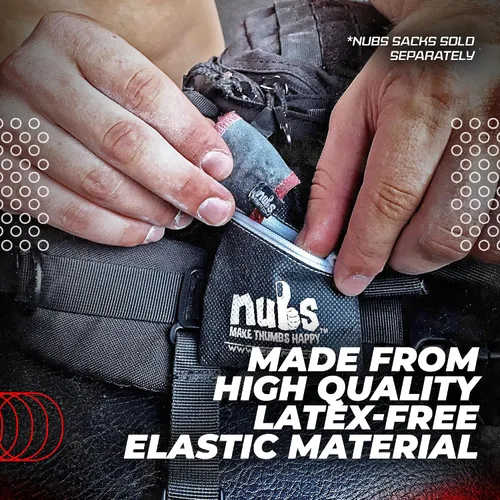 Vista 4 de JerkFit Nubs - Protector de pulgares para agarre de gancho, sin látex, reutilizable, lavable, para evitar callos, ampollas y lágrimas