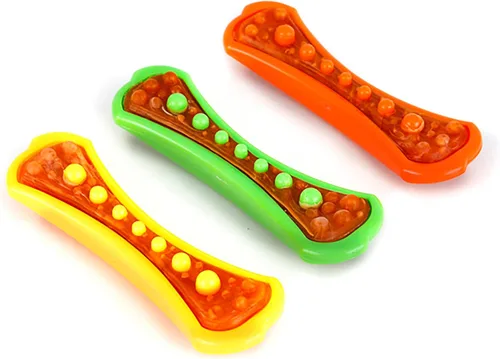 Vista 17 de Hartz Chew 'n Clean Tuff Bone - Juguete masticable resistente para perros, grande, paquete de 3 Varía