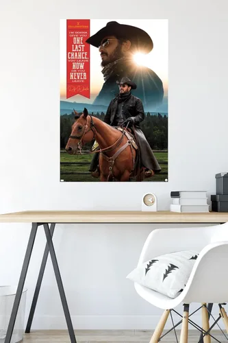 Vista 4 de Yellowstone - Póster de pared, 34 pulgadas de largo x 22.4 pulgadas de ancho, versión sin marco
