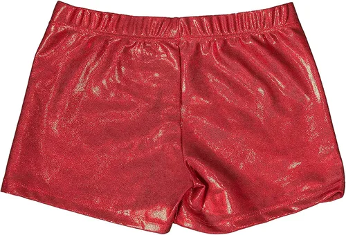 Vista 6 de Aosva 2 pantalones cortos de gimnasia atlética para niñas de 2 a 14 años