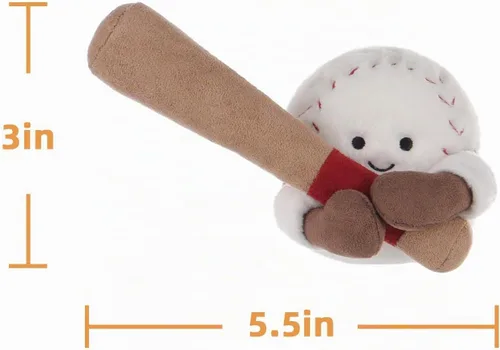 Vista 7 de Peluches de peluche de cordero de albaricoque, peluches suaves, esponjosos, 5.5 pulgadas