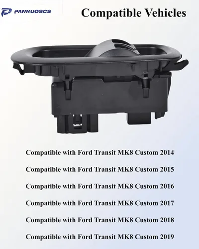 Vista 5 de Interruptor de Ventana de Puerta Compatible con Ford Transit MK8 Custom 2014-2019 Interruptor de Ventana Eléctrica Lado del Conductor GK2T14A132CA