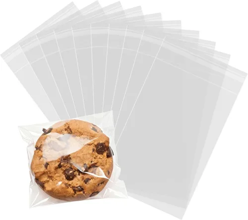 Vista 12 de 200 piezas de bolsas de celofán autoadhesivas, bolsas de 2x3 pulgadas para galletas, bolsas de celofán resellables autoadhesivas para galletas