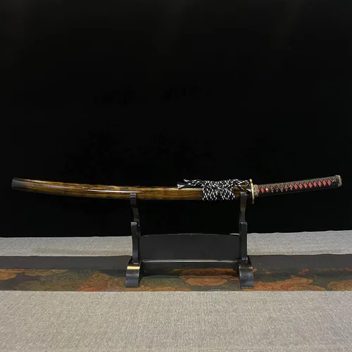 Vista 9 de 9260 Primavera Acero Afilado Hecho A Mano Espada Katana Espada Real Japonesa Samurai Espada Espada Espada Completa Espiga