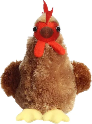 Vista 6 de Aurora® - Adorable Mini Flopsie™ gallo Cocky™ - Animal de peluche, facilidad para jugar, compañero eterno - Marrón, 6 pulgadas