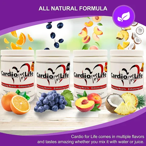 Vista 7 de CardioForLife - 16 oz. Polvo con AstraGin - Sabor a Uva