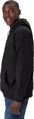 Vista 3 de Hanes Sudadera con capucha de forro polar pesado para hombre, sudadera de algodón para hombre Negro