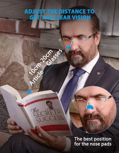 Vista 6 de OKH Lupa 160% con lupa portátil, manos libres, para trabajo cercano, lectura, costura, manualidades, ligera (paquete de 2)