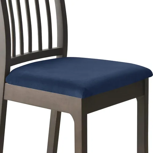 Vista 21 de Juego de 2 fundas elásticas para asiento de silla de comedor, de terciopelo suave, fundas protectoras universales extraíbles para sillas de comedor
