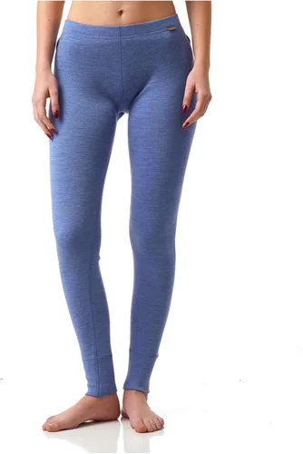 Vista 9 de MERIWOOL - Pantalones térmicos de capa base para mujer, 100% lana merina, 400g, pesados Negro