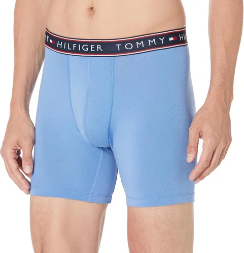 Vista 2 de Tommy Hilfiger Calzoncillos tipo bóxer elásticos de algodón, paquete de 3