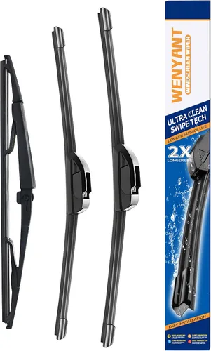 Vista 21 de Limpiaparabrisas de 15/15/13 pulgadas compatibles con Jeep Wrangler 2007-2017 Wrangler JK 2008-2018, limpiaparabrisas delantero y trasero para mi