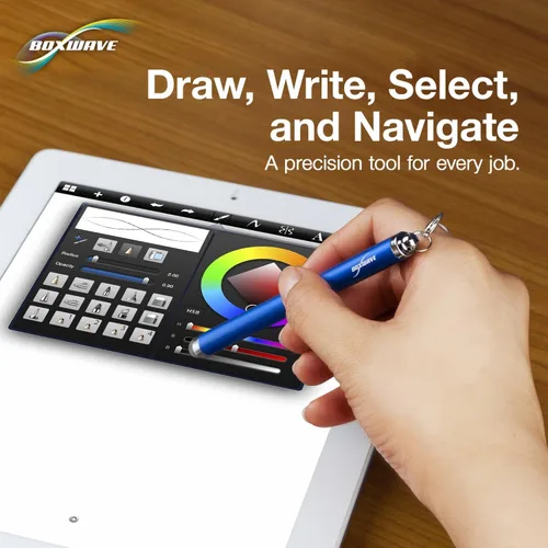 Vista 6 de BoxWave Lápiz óptico compatible con Galaxy Tab 2 10.1 – EverTouch capacitive Stylus, punta de fibra capacitiva para Galaxy Tab 2 10.1, Samsung
