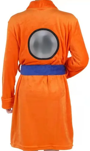 Vista 4 de Bata de cosplay, pijama, ropa de disfraz, suave y larga, bata de anime para hombre