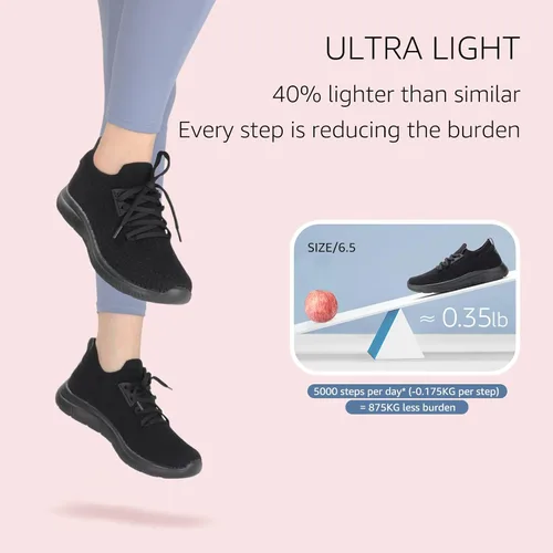 Vista 5 de STQ Tenis para mujer, tenis para caminar, para entrenamiento en el gimnasio