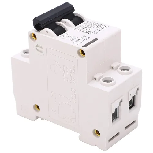Vista 7 de Mini disyuntor de CA CC, disyuntor miniatura de CA CC Interruptor de desconexión 2P AC DC 25A 400V Montaje en carril DIN para solares, disyuntores