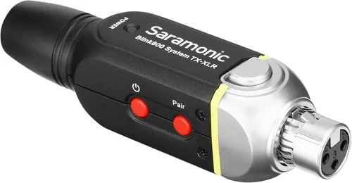 Vista 5 de Saramonic Sistema XLR inalámbrico enchufable de 5.8 GHz para micrófonos dinámicos y alimentados por batería con receptor XLR enchufable