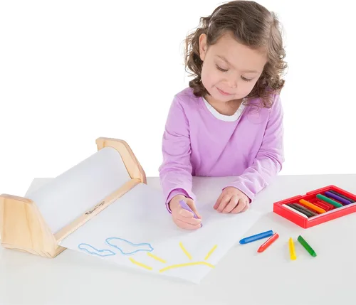 Vista 8 de Melissa & Doug Rollo de papel de caballete de mesa (12 pulgadas x 75 pies), paquete de 3
