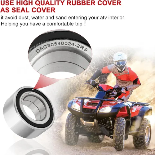 Vista 6 de Rodamientos y sellos de rueda delantera para Honda Foreman 500 400 450 Rincon 650 680 Rubicon 500