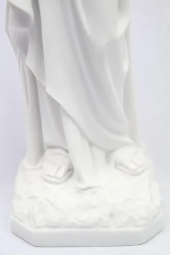 Vista 6 de Vittoria Collection Figura de escultura italiana de San José con niño de 19 pulgadas, hecha en Italia, para jardín interior y exterior