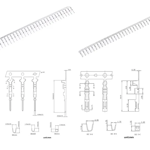 Vista 5 de Gikfun 780pcs 0.100 in paso 1 2 3 4 5 6pin vivienda conector Dupont alambre macho hembra crimpadoras adaptador adaptador kit surtido para RC Servo