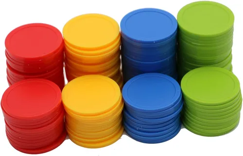 Vista 11 de Caja de 1.37 pulgadas de 120 monedas de conteo para fichas de póquer y monedas de juego (negro, 1.37 pulgadas)