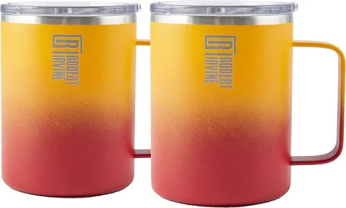 Vista 15 de Robert Irvine - Vaso térmico para vino negro de 12 onzas, juego de 2