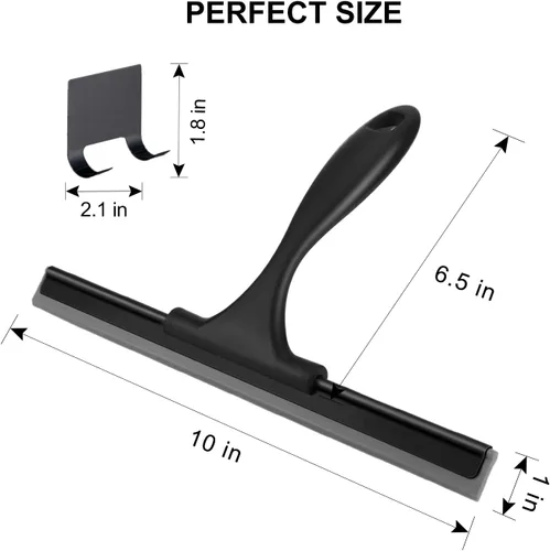 Vista 2 de SetSail Escobilla de goma para puerta de vidrio de ducha, de acero inoxidable, para puertas de vidrio, escobilla multiusos para ventanas, para Todo