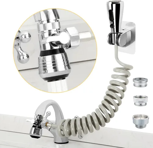 Vista 14 de Patentado CECEFIN 1080° Extensor de Grifo Giratoria - Aireador de Fregadero - Extensión de Grifo de Agua con 2 Modos de Salpicadura, Accesorio