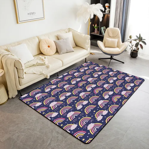 Vista 8 de Erosebridal King and Queen Custom Living Room Rugs 3x5 for Bedroom Romantic Valentine's Day Area Rug for Husband Wife Modern Black Grey His Hers