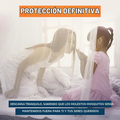 Vista 6 de MEKKAPRO Mosquitera extragrande King, hecha para King Queen y Twin, mosquitera para cama Cortinas de dosel de cama, mosquitera blanca