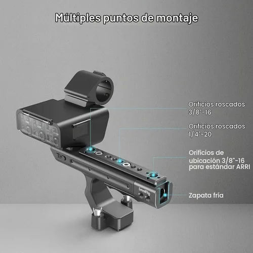Vista 4 de SmallRig FX3 / FX30 XLR Plataforma de Extensión de Mango para Sony - MD3490