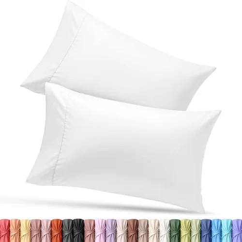 Vista 16 de Utopia Bedding - Juego de 2 fundas de almohada tamaño estándar, con cierre de sobre, tela de microfibra cepillada suave, resistentes al encogimiento