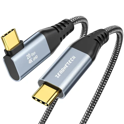 Vista 22 de ZeroneTeck Cable USB C de 6 pulgadas 0.5 pies, Transferencia de Datos de Alta Velocidad 20Gbps Corto, Cable USB C 3.2 Gen 2×2 100W PD de Carga