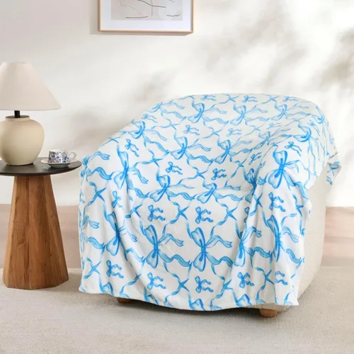 Vista 33 de Manta de Tiro de Piel Sintética Color Hueso para Sofá, Manta Suave y Esponjosa de Burbujas para Cama y Sofá, Manta Gruesa y Cálida de Felpa Difusa