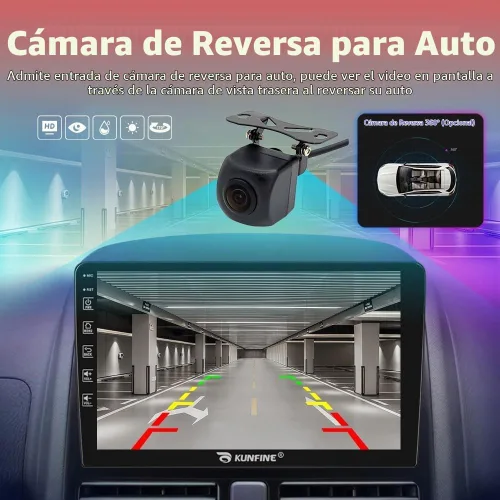 Vista 6 de Para Toyota Corolla 2003-2008 Car CarPlay Android Navegación Automática Estéreo GPS Radio 9 "IPS Pantalla Táctil Headunit Tablet Media Player, si